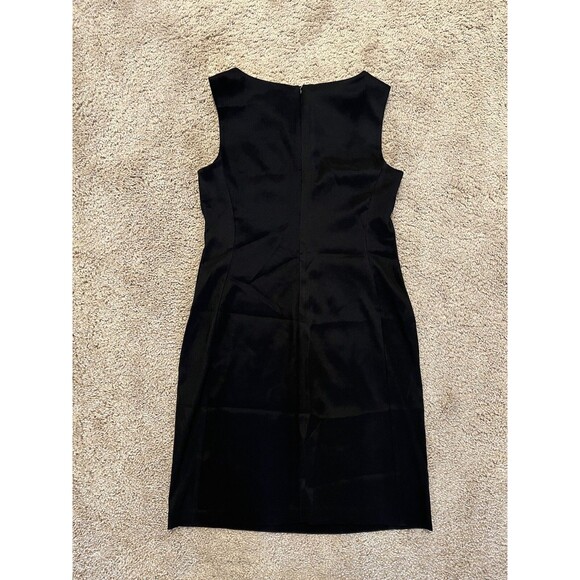 Dressbarn Dress Barn Rhinestone Neckline Embellished Bib Black Dress Size 4 NWT - Picture 7 of 11